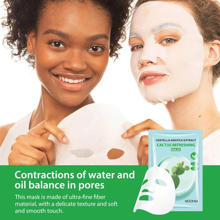 MOOYAM CACTUS REFRESHING FACIAL MASK – Instant Hydration & Calm For Glowing Skin